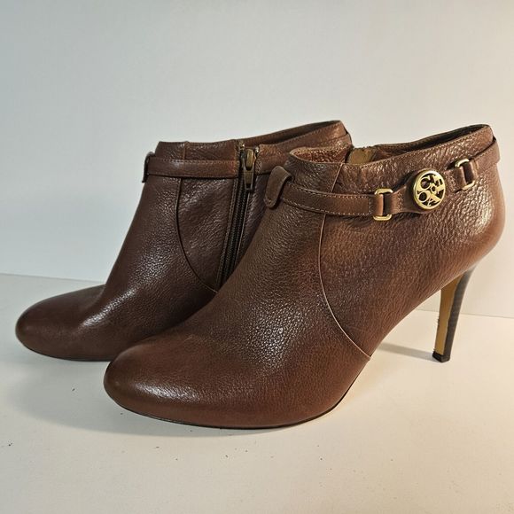 Coach‎ Salene Dark Ginger Brown Ankle Bootie - Size 11 B - Picture 1 of 9